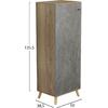 ΠΑΠΟΥΤΣΟΘΗΚΗ-ΝΤΟΥΛΑΠΙ ALVARO HM8954.14 ΜΕΛΑΜΙΝΗ SONAMA-STONE TEXTURE 50Χ38Χ135Yεκ.
