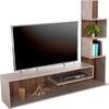 ΣΥΝΘΕΤΟ ΤΗΛΕΟΡΑΣΗΣ EDELIE HM8908.14 ΜΕΛΑΜΙΝΗ ΓΚΡΙ STONE TEXTURE-ΦΥΣΙΚΟ 150x29,5x120Υεκ.