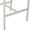 ΣΚΑΜΠΟ ΑΛΟΥΜΙΝΙΟΥ MIRI ΛΕΥΚΟ ΜΕ ΜΠΡΑΤΣΑ RATTAN & TEXTLINE 56x58x105Yεκ. HM5892.22