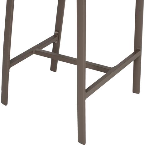 ΣΚΑΜΠΟ ΑΛΟΥΜΙΝΙΟΥ MIRI ΣΑΜΠΑΝΙ ΜΕ ΜΠΡΑΤΣΑ RATTAN & TEXTLINE 56x58x105Yεκ.HM5892.23