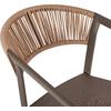 ΣΚΑΜΠΟ ΑΛΟΥΜΙΝΙΟΥ MIRI ΣΑΜΠΑΝΙ ΜΕ ΜΠΡΑΤΣΑ RATTAN & TEXTLINE 56x58x105Yεκ.HM5892.23
