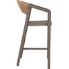 ΣΚΑΜΠΟ ΑΛΟΥΜΙΝΙΟΥ MIRI ΣΑΜΠΑΝΙ ΜΕ ΜΠΡΑΤΣΑ RATTAN & TEXTLINE 56x58x105Yεκ.HM5892.23