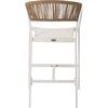 ΣΚΑΜΠΟ ΑΛΟΥΜΙΝΙΟΥ MIRI ΛΕΥΚΟ HM5892.32 ΜΕΣ. ΥΨΟΥΣ-ΜE RATTAN & TEXTILENE 57x57x99,5Yεκ.