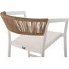 ΣΚΑΜΠΟ ΑΛΟΥΜΙΝΙΟΥ MIRI ΛΕΥΚΟ HM5892.32 ΜΕΣ. ΥΨΟΥΣ-ΜE RATTAN & TEXTILENE 57x57x99,5Yεκ.