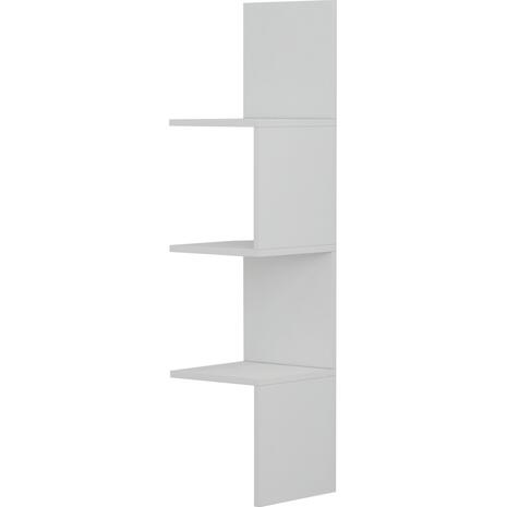 ΕΠΙΤΟΙΧΙΑ ΓΩΝΙΑΚΗ ΡΑΦΙΕΡΑ ILLUSION HM8935.12 ΜΕΛΑΜΙΝΗ ΣΕ ΛΕΥΚΟ 25x25x105,4Υεκ.