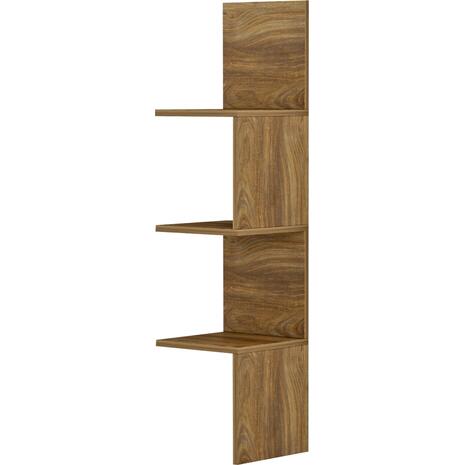 ΕΠΙΤΟΙΧΙΑ ΓΩΝΙΑΚΗ ΡΑΦΙΕΡΑ ILLUSION HM8935.11 ΜΕΛΑΜΙΝΗ ΣΕ ΣΚΟΥΡΟ ΦΥΣΙΚΟ 25x25x105,4Υεκ.