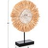 ΕΠΙΤΡΑΠΕΖΙΟ ΔΙΑΚΟΣΜΗΤΙΚΟ HM4224 ΙΝΕΣ RAFFIA ΣΕ ΦΥΣΙΚΟ-ΜΑΥΡΗ ΞΥΛΙΝΗ ΒΑΣΗ 18x9x43Υεκ.