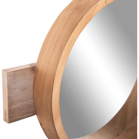 ΚΑΘΡΕΠΤΗΣ ΤΟΙΧΟΥ ΣΤΡΟΓΓΥΛΟΣ SCUTTLE HM4222 FIR WOOD&MDF-BLACK METAL 80x6,5x30,5Υεκ.