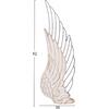 ΔΙΑΚΟΣΜΗΤΙΚΟ ΤΟΙΧΟΥ ΣΕΤ 2ΤΜΧ ΦΤΕΡΑ HM4223 MDF ΣΕ ΛΕΥΚΟ-ΜΑΥΡΟ ΜΕΤΑΛΛΟ 39x1,5x92Υ εκ.