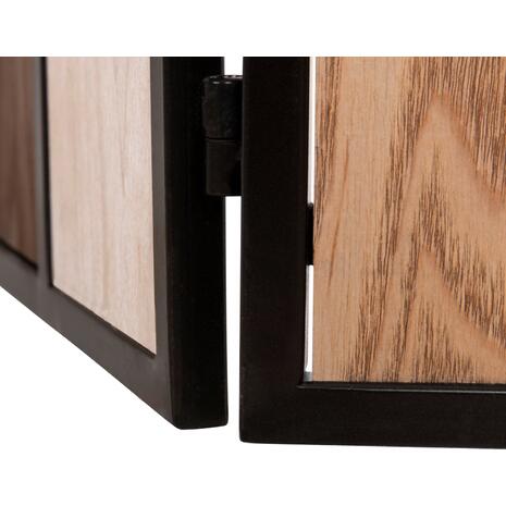 ΠΑΡΑΒΑΝ 6-ΦΥΛΛΟ ΜΟΝΗΣ ΟΨΗΣ CRYPT HM4221 MDF ΣΕ 4 ΧΡΩΜΑTA-ΜΑΥΡΟ ΜΕΤΑΛΛΟ 241x1,5x180Υεκ.
