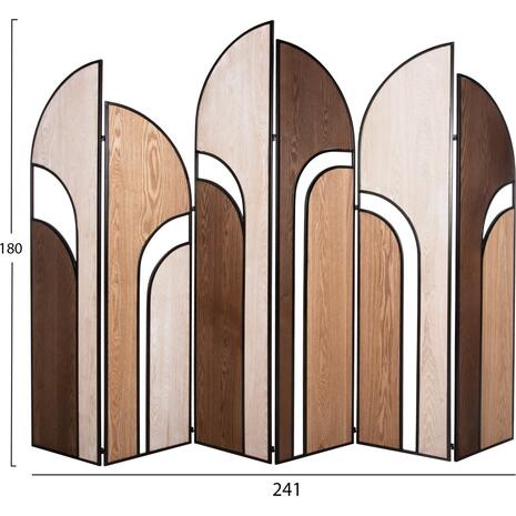 ΠΑΡΑΒΑΝ 6-ΦΥΛΛΟ ΜΟΝΗΣ ΟΨΗΣ CRYPT HM4221 MDF ΣΕ 4 ΧΡΩΜΑTA-ΜΑΥΡΟ ΜΕΤΑΛΛΟ 241x1,5x180Υεκ.