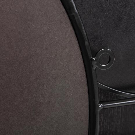 ΚΑΘΡΕΠΤΗΣ ΤΟΙΧΟΥ ΣΤΡΟΓΓΥΛΟΣ DAVION HM4217 MDF-BLACK METAL 123x5x63Υεκ.