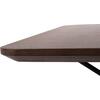 ΤΡΑΠΕΖΙ ΤΡΑΠΕΖΑΡΙΑΣ TRENK HM9614.02 MDF ΜΕ ΚΑΠΛΑΜΑ ΔΡΥΟΣ ΚΑΡΥΔΙ-ΜΑΥΡΟ ΜΕΤΑΛΛΟ 120x120x75Υεκ.