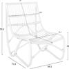 ΠΟΛΥΘΡΟΝΑ GRINN HM9815.03 ΡΑΒΔΟΙ RATTAN ΣΕ ΛΕΥΚΟ 56,5x73,5x79,5Υ εκ.