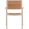 ΠΟΛΥΘΡΟΝΑ ΑΛΟΥΜΙΝΙΟΥ SAGA HM5127.04 ΣΑΜΠΑΝΙ ΜΕ POLYWOOD 55x52x86Yεκ.