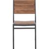 ΚΑΡΕΚΛΑ ΑΛΟΥΜΙΝΙΟΥ SAGA HM6063.02 ΣΚΟΥΡΟ ΓΚΡΙ ΜΕ POLYWOOD 46x52x86Υεκ.