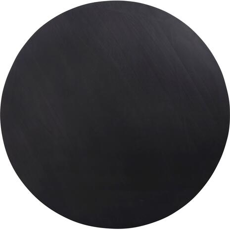 ΤΡΑΠΕΖΙ ΣΑΛΟΝΙΟΥ ΣΤΡΟΓΓΥΛΟ FRANTZ HM9387.02 ΜΑΣΙΦ MINDI ΞΥΛΟ-ΜΑΥΡΟ Φ80X40Υεκ.