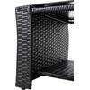 ΣΑΛΟΝΙ ΕΞ.ΧΩΡΟΥ 4ΤΜΧ THORE HM5978 ΣΥΝΘ. RATTAN ΜΑΥΡΟ-ΜΠΕΖ ΜΑΞΙΛΑΡΙΑ