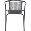 ΠΟΛΥΘΡΟΝΑ SWIFTER HM5969.01 ΜΕΤΑΛΛΟ ΓΚΡΙ-ΣΥΝΘ. RATTAN ΓΚΡΙ 54x61x75Υεκ.