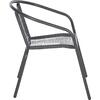 ΠΟΛΥΘΡΟΝΑ SWIFTER HM5969.01 ΜΕΤΑΛΛΟ ΓΚΡΙ-ΣΥΝΘ. RATTAN ΓΚΡΙ 54x61x75Υεκ.