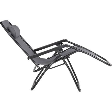 ΠΟΛΥΘΡΟΝΑ RELAX COMPANION HM5095.11 ΓΚΡΙ TEXTILENE-ΜΑΥΡΟ ΜΕΤΑΛΛΟ 67x145x110Υεκ.