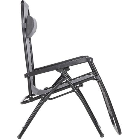 ΠΟΛΥΘΡΟΝΑ RELAX COMPANION HM5095.11 ΓΚΡΙ TEXTILENE-ΜΑΥΡΟ ΜΕΤΑΛΛΟ 67x145x110Υεκ.