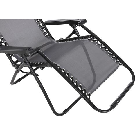 ΠΟΛΥΘΡΟΝΑ RELAX COMPANION HM5095.11 ΓΚΡΙ TEXTILENE-ΜΑΥΡΟ ΜΕΤΑΛΛΟ 67x145x110Υεκ.