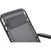 ΠΟΛΥΘΡΟΝΑ RELAX COMPANION HM5095.11 ΓΚΡΙ TEXTILENE-ΜΑΥΡΟ ΜΕΤΑΛΛΟ 67x145x110Υεκ.