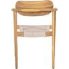 ΠΟΛΥΘΡΟΝΑ OSLO HM9636.07 ΞΥΛΟ TEAK ΦΥΣΙΚΟ & ΜΠΕΖ ΣΧΟΙΝΙ 55x54x80Yεκ.