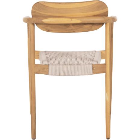 ΠΟΛΥΘΡΟΝΑ OSLO HM9636.07 ΞΥΛΟ TEAK ΦΥΣΙΚΟ & ΜΠΕΖ ΣΧΟΙΝΙ 55x54x80Yεκ.