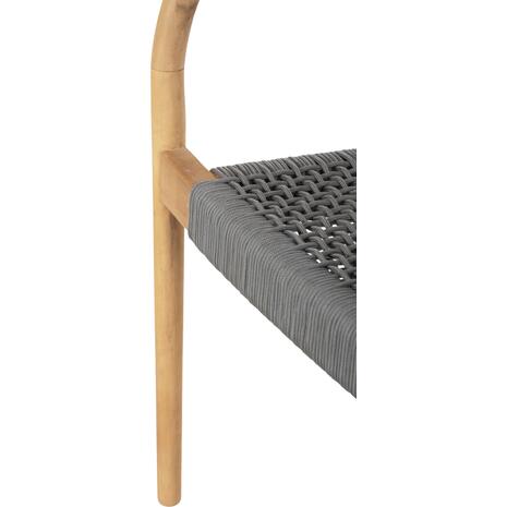 ΠΟΛΥΘΡΟΝΑ OSLO HM9636.08 ΞΥΛΟ TEAK ΦΥΣΙΚΟ & ΣΧΟΙΝΙ--B’ΔΙΑΛΟΓΗΣ 55x54x80Yεκ.