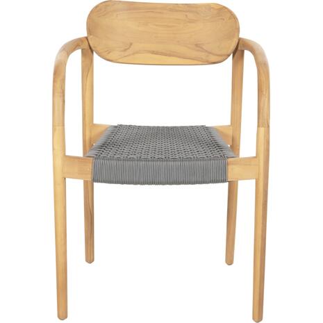 ΠΟΛΥΘΡΟΝΑ OSLO HM9636.08 ΞΥΛΟ TEAK ΦΥΣΙΚΟ & ΣΧΟΙΝΙ--B’ΔΙΑΛΟΓΗΣ 55x54x80Yεκ.