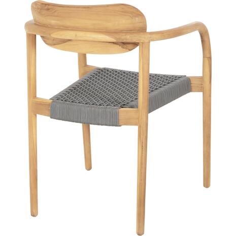 ΠΟΛΥΘΡΟΝΑ OSLO HM9636.08 ΞΥΛΟ TEAK ΦΥΣΙΚΟ & ΣΧΟΙΝΙ--B’ΔΙΑΛΟΓΗΣ 55x54x80Yεκ.
