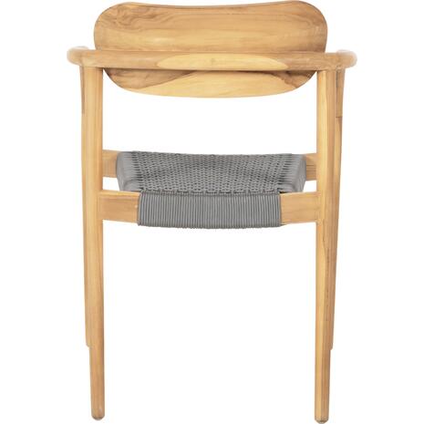ΠΟΛΥΘΡΟΝΑ OSLO HM9636.08 ΞΥΛΟ TEAK ΦΥΣΙΚΟ & ΓΚΡΙ ΣΧΟΙΝΙ 55x54x80Yεκ.