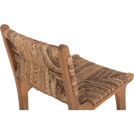 ΣΚΑΜΠΟ ΜΠΑΡ WALTER HM9841 ΞΥΛO TEAK ΣΕ ΦΥΣΙΚΟ-ΨΑΘΑ 46x55x105Υ εκ.