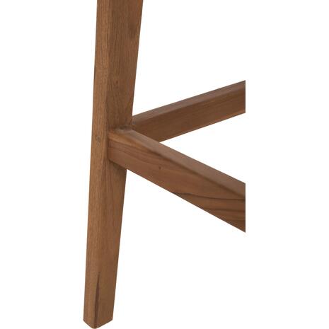 ΣΚΑΜΠΟ ΜΠΑΡ WALTER HM9841 ΞΥΛO TEAK ΣΕ ΦΥΣΙΚΟ-ΨΑΘΑ 46x55x105Υ εκ.