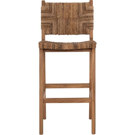 ΣΚΑΜΠΟ ΜΠΑΡ WALTER HM9841 ΞΥΛO TEAK ΣΕ ΦΥΣΙΚΟ-ΨΑΘΑ 46x55x105Υ εκ.