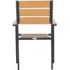 ΠΟΛΥΘΡΟΝΑ ΑΛΟΥΜΙΝΙΟΥ SAGA HM5981.03 ΑΝΘΡΑΚΙ-POLYWOOD ΣΕ ΦΥΣΙΚΟ 55x55x86Υεκ.
