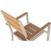 ΠΟΛΥΘΡΟΝΑ ΑΛΟΥΜΙΝΙΟΥ SAGA HM5981.04 ΣΑΜΠΑΝΙ-POLYWOOD ΣΕ ΦΥΣΙΚΟ 55x55x86Υεκ.