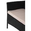 ΣΕΤ ΣΑΛΟΝΙ 4ΤΜΧ STASIA HM6089.01 ΣΥΝΘ.RATTAN ΜΑΥΡΟ-ΚΑΠΟΥΤΣΙΝΟ ΜΑΞΙΛΑΡΙΑ
