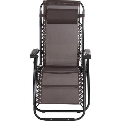 ΠΟΛΥΘΡΟΝΑ RELAX COMPANION HM5095.13 ΚΑΦΕ TEXTILENE-ΜΑΥΡΟ ΜΕΤΑΛΛΟ 67x145x110Υεκ.