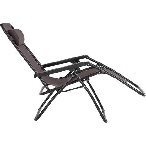 ΠΟΛΥΘΡΟΝΑ RELAX COMPANION HM5095.13 ΚΑΦΕ TEXTILENE-ΜΑΥΡΟ ΜΕΤΑΛΛΟ 67x145x110Υεκ.