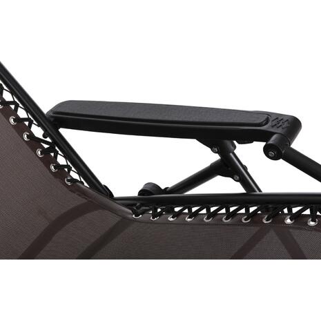 ΠΟΛΥΘΡΟΝΑ RELAX COMPANION HM5095.13 ΚΑΦΕ TEXTILENE-ΜΑΥΡΟ ΜΕΤΑΛΛΟ 67x145x110Υεκ.