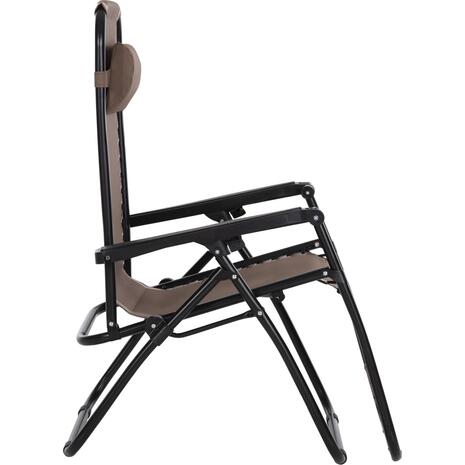 ΠΟΛΥΘΡΟΝΑ RELAX COMPANION HM5095.14 ΣΑΜΠΑΝΙ TEXTILENE-ΜΑΥΡΟ ΜΕΤΑΛΛΟ 67x145x110Υεκ.