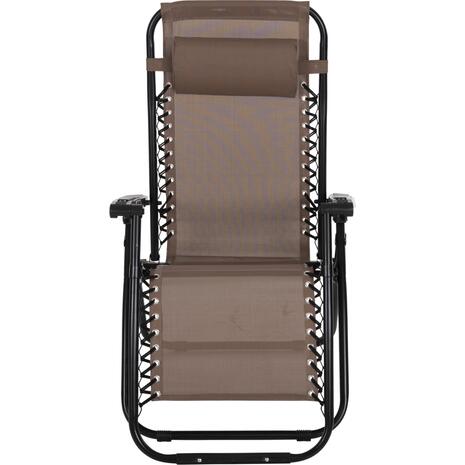 ΠΟΛΥΘΡΟΝΑ RELAX COMPANION HM5095.14 ΣΑΜΠΑΝΙ TEXTILENE-ΜΑΥΡΟ ΜΕΤΑΛΛΟ 67x145x110Υεκ.