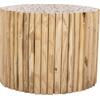 ΤΡΑΠΕΖΙ ΣΑΛΟΝΙΟΥ ΣΤΡΟΓΓΥΛΟ COOTER HM9864 ΚΛΑΔΙΑ TEAK-ΦΥΣΙΚΟ Φ60,5x46Υεκ.