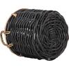 ΣΕΤ 2 ΚΑΛΑΘΙΑ POTTS HM4379 ΜΑΥΡO&ΦΥΣΙΚΟ ΧΡΩΜΑ- CL RATTAN Φ61+Φ45εκ.