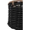 ΣΕΤ 2 ΚΑΛΑΘΙΑ POTTS HM4379 ΜΑΥΡO&ΦΥΣΙΚΟ ΧΡΩΜΑ- CL RATTAN Φ61+Φ45εκ.