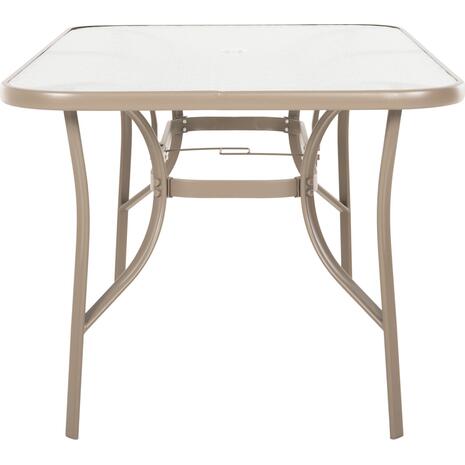 ΤΡΑΠΕΖΙ BRUNO 150X90Χ72Υεκ. ΜΕΤΑΛΛΙΚΟ ΣΑΜΠΑΝΙ ΜΕ ΤΡΥΠΑ ΟΜΠΡΕΛΑΣ Φ38mm HM5145.14