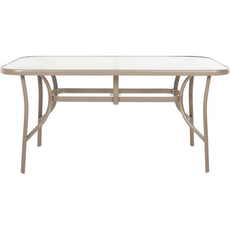 ΤΡΑΠΕΖΙ BRUNO 150X90Χ72Υεκ. ΜΕΤΑΛΛΙΚΟ ΣΑΜΠΑΝΙ ΜΕ ΤΡΥΠΑ ΟΜΠΡΕΛΑΣ Φ38mm HM5145.14